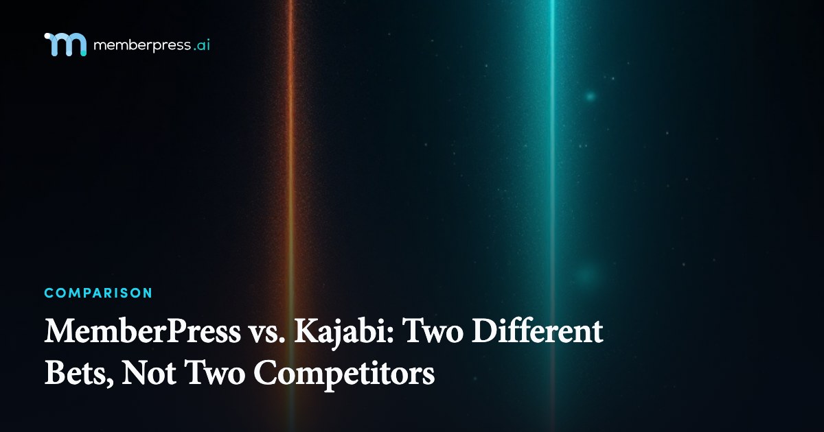 MemberPress vs. Kajabi: Two Different Bets, Not Two Competitors