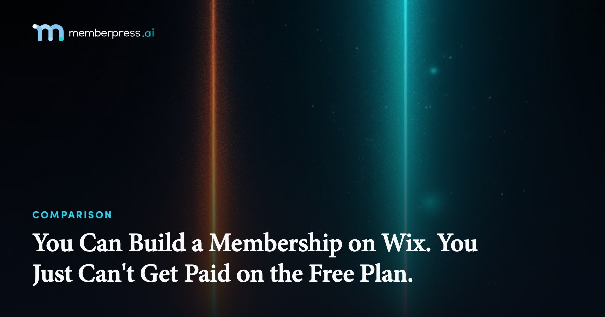 You Can Build a Membership on Wix. You Just Can't Get Paid on the Free Plan.