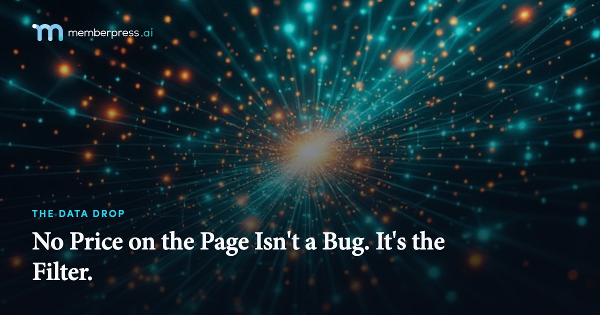 No Price on the Page Isn't a Bug. It's the Filter.