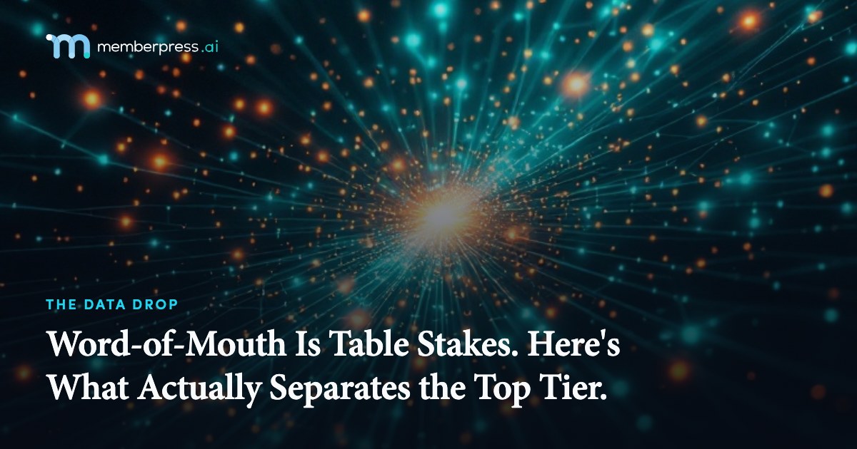 Word-of-Mouth Is Table Stakes. Here's What Actually Separates the Top Tier.
