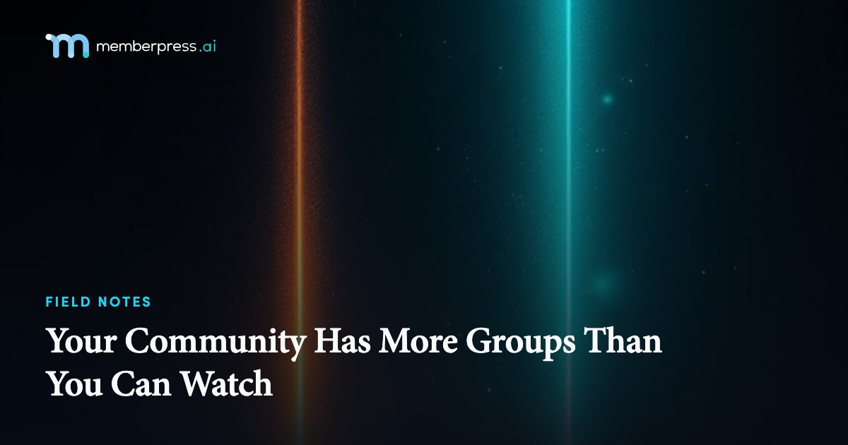 Your Community Has More Groups Than You Can Watch