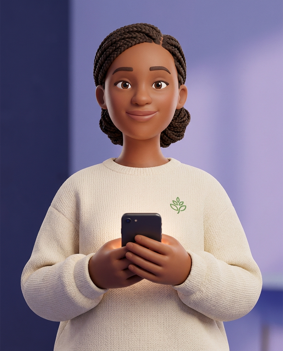 Illustrated portrait of Aaliyah Bennett