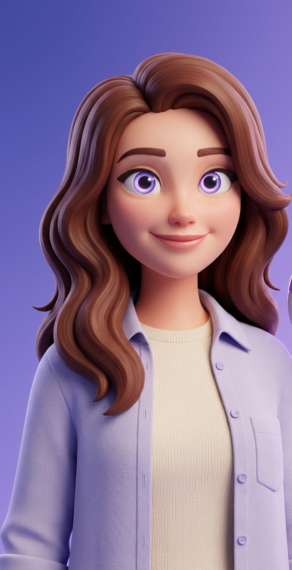 Illustrated portrait of Opal