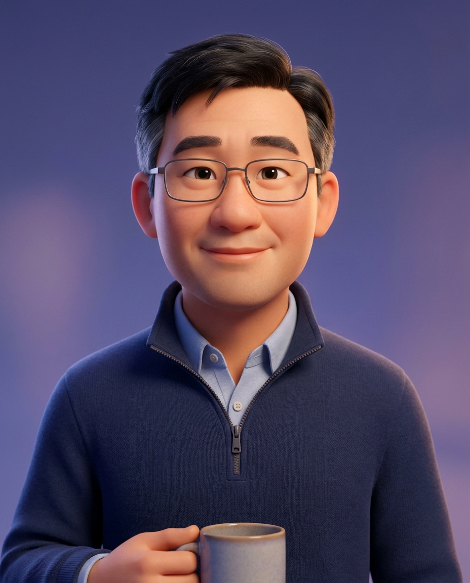 Illustrated portrait of Wei Chen